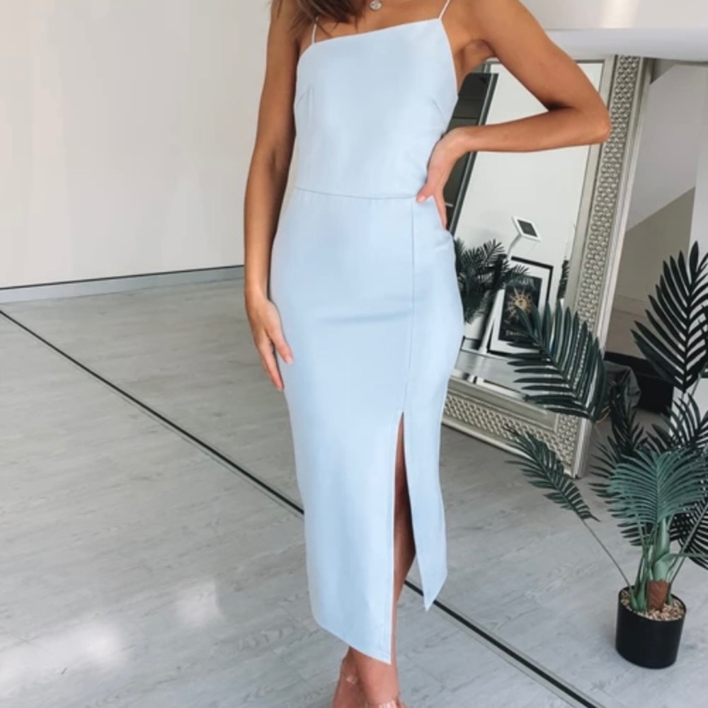 Beginning Boutique Cecelia blue midi